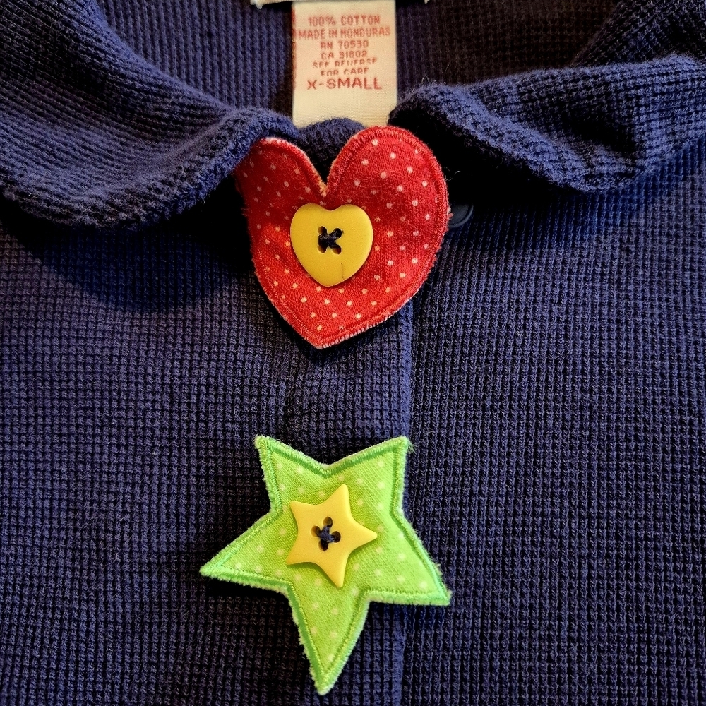 Gymboree girls size x small or 9-18 months blue rainbow label sweater GUC - Picture 4 of 8